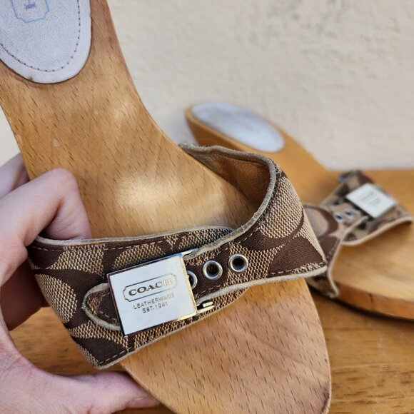 Y2K Coach Monogram Juliet Kitten Heels - Picture 11 of 12